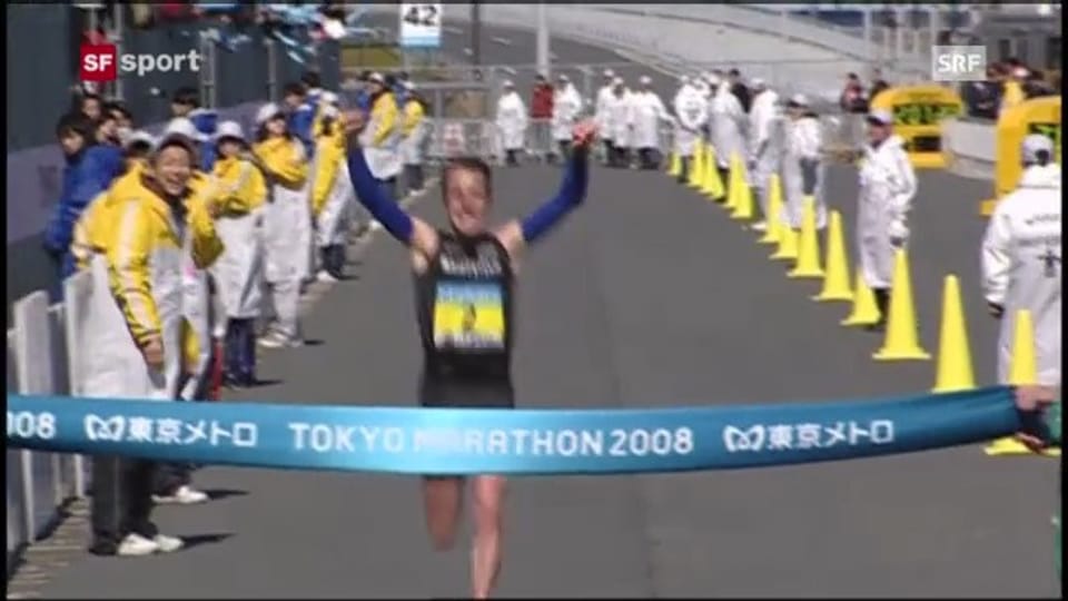 Marathon: Viktor Röthlins Sieg in Tokio 2008