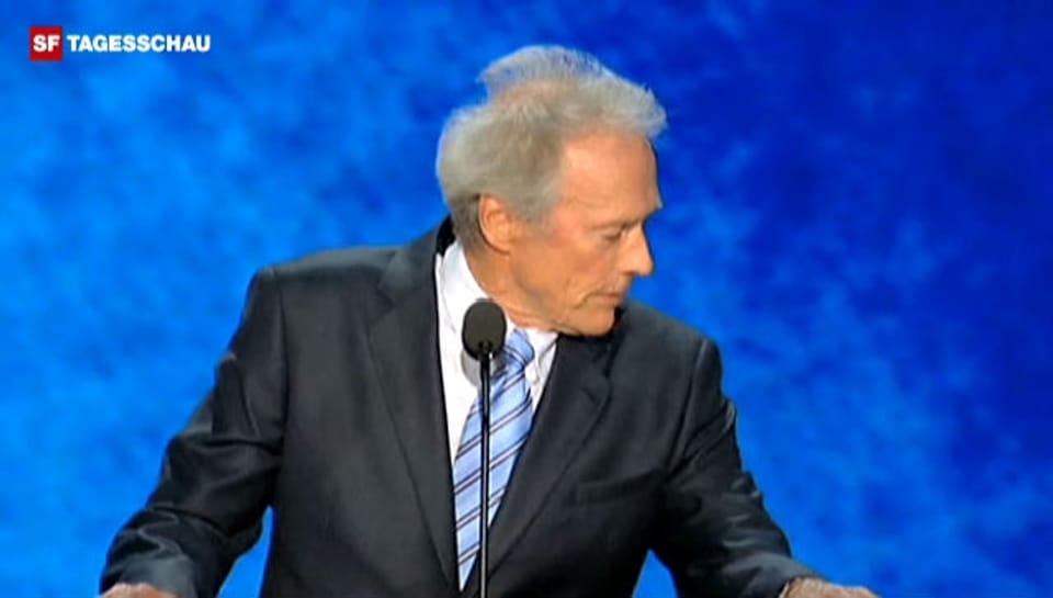 Eastwoods Auftritt beim Parteikongress (englisch)
