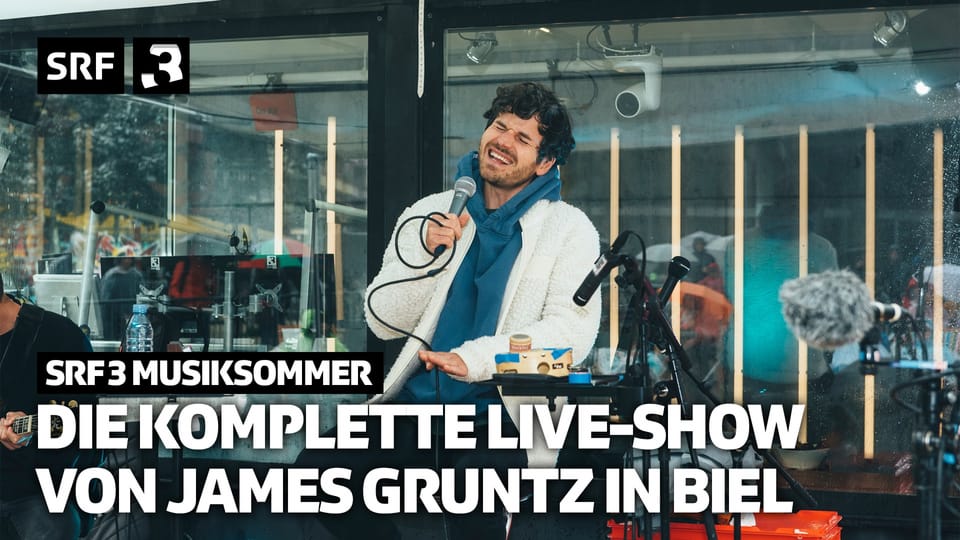 Das ganze Live-Konzert von James Gruntz in Biel
