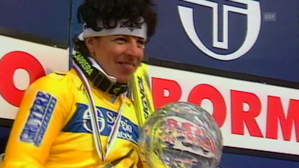 Archiv: Vreni Schneider holt 1995 ihren 3. Gesamtweltcup-Sieg