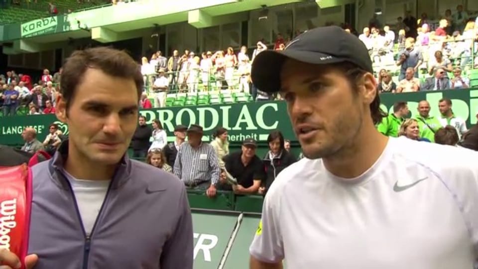 Federer/Haas in Halle out
