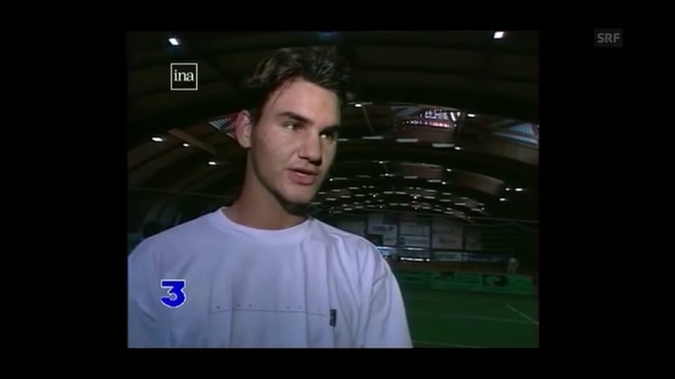 Qualifikant Federer beim Turnier in Toulouse 1998