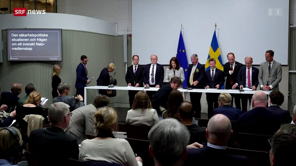 Aus dem Archiv: Auch Schweden prüft nun NATO-Beitritt