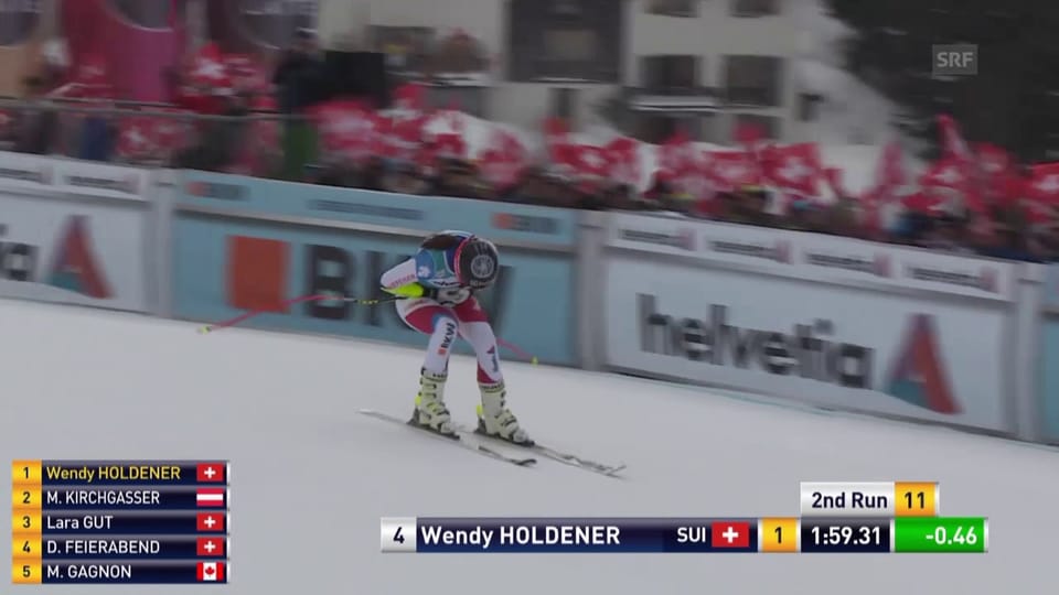 Wendy Holdener fährt in Lenzerheide zum Sieg