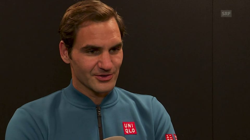 Federer blickt voraus auf das Duell mit Edmund