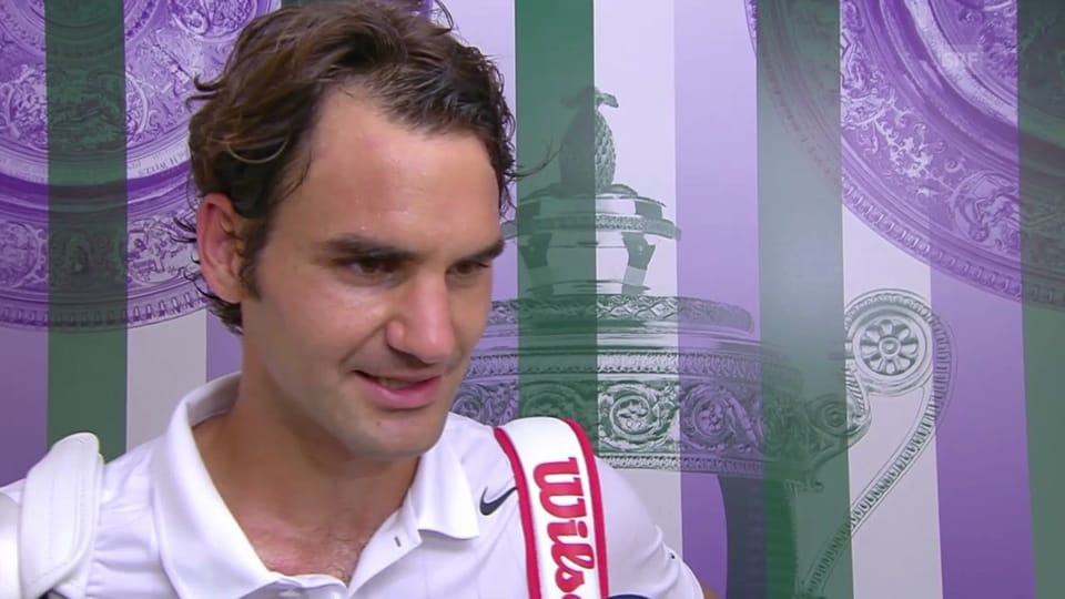 Federer im Siegerinterview (englisch)