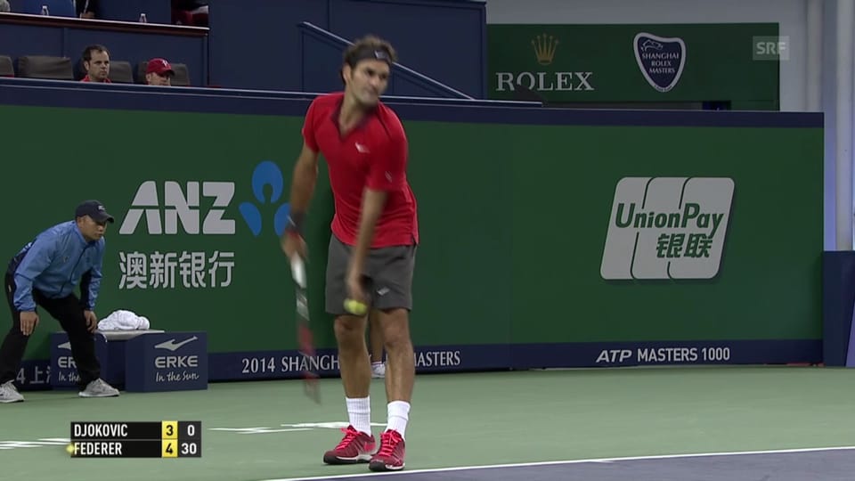 Federers Blitzgame innert 47 Sekunden
