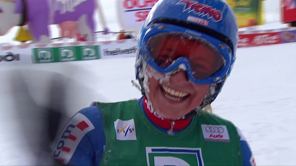 Lara Guts Sensationsfahrt in St. Moritz 2008
