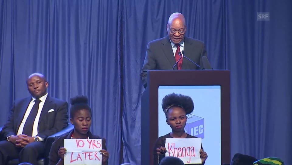 Präsident Zuma über die Wahlen