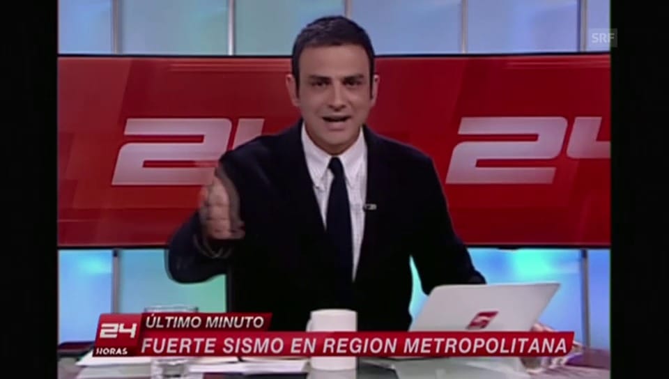 Erbeben erschüttert chilenische Nachrichtensendung