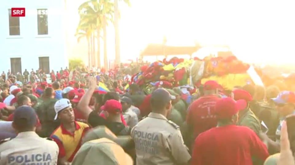 Abschied von Präsident Hugo Chávez