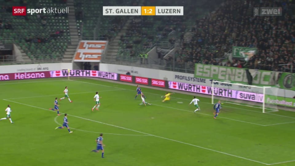 St. Gallen unterliegt Luzern im Cup-Achtelfinal
