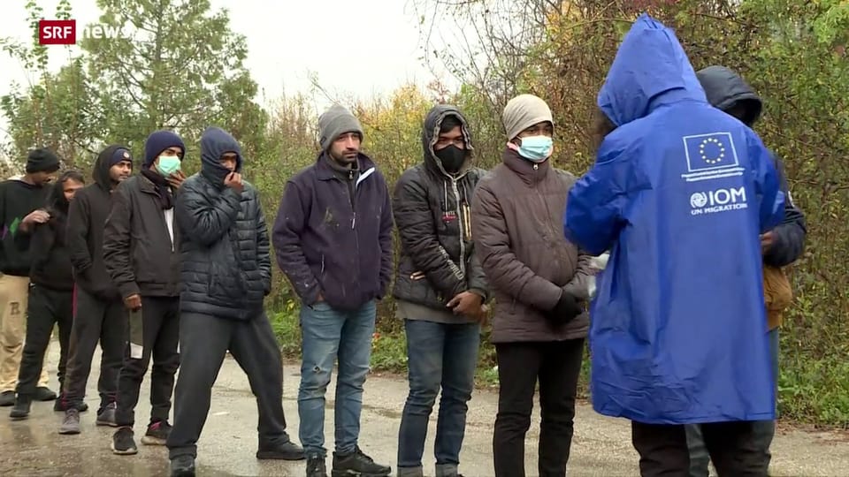 Flüchtlingselend im bosnischen Grenzgebiet zu Kroatien
