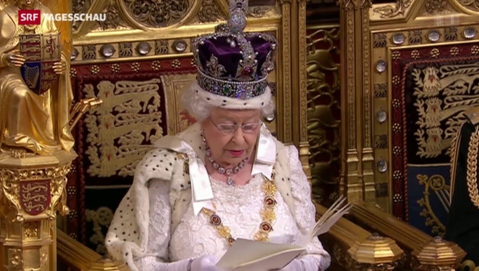 Queen stellt Programm der neuen britischen Regierung vor