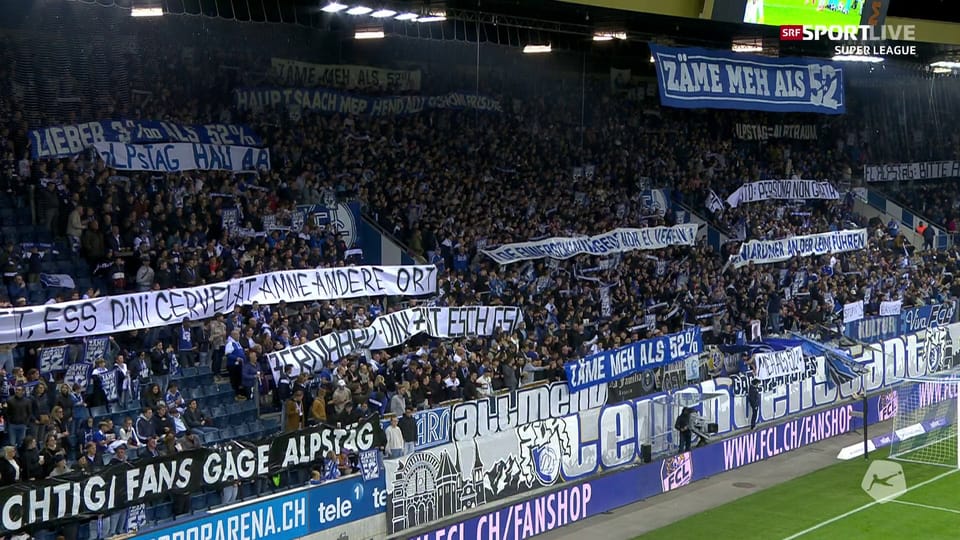 Luzerner Fans protestieren gegen den «FC Alpstaeg»