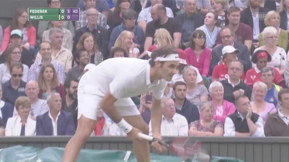 Federer - Willis: Die Live-Highlights