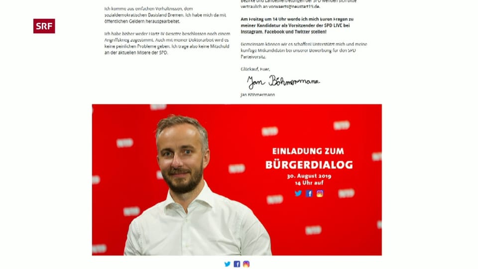Jan Böhmermann will SPD-Chef werden