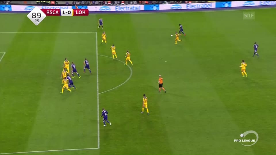 Anderlecht schlägt Lokeren dank Tor in der 90. Minute