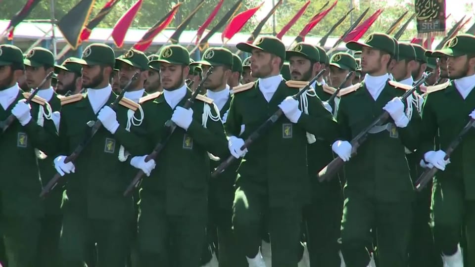 Die iranische Revolutionsgarde an einer Militärparade am 22. September 2018