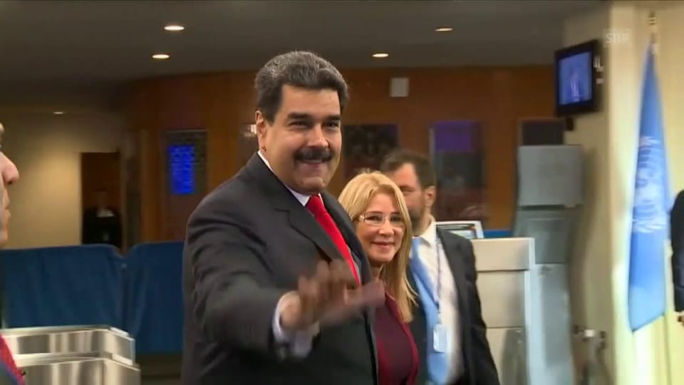 Maduro kommt bei der UNO an (unkommentiert)