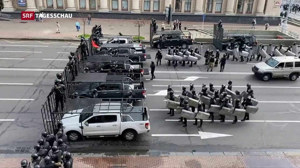 Weissrussland: Mit Schützenpanzer gegen Oppositionelle