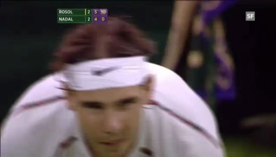Wimbledon 2012: Rosol - Nadal (unkommentiert, 28.06.2012)