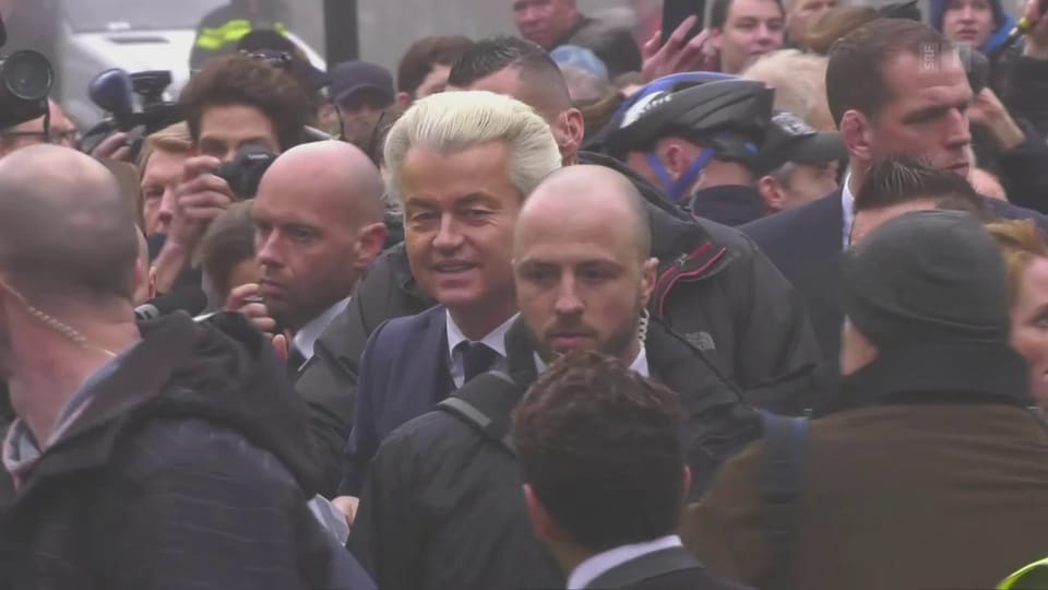 Geert Wilders in der Öffentlichkeit