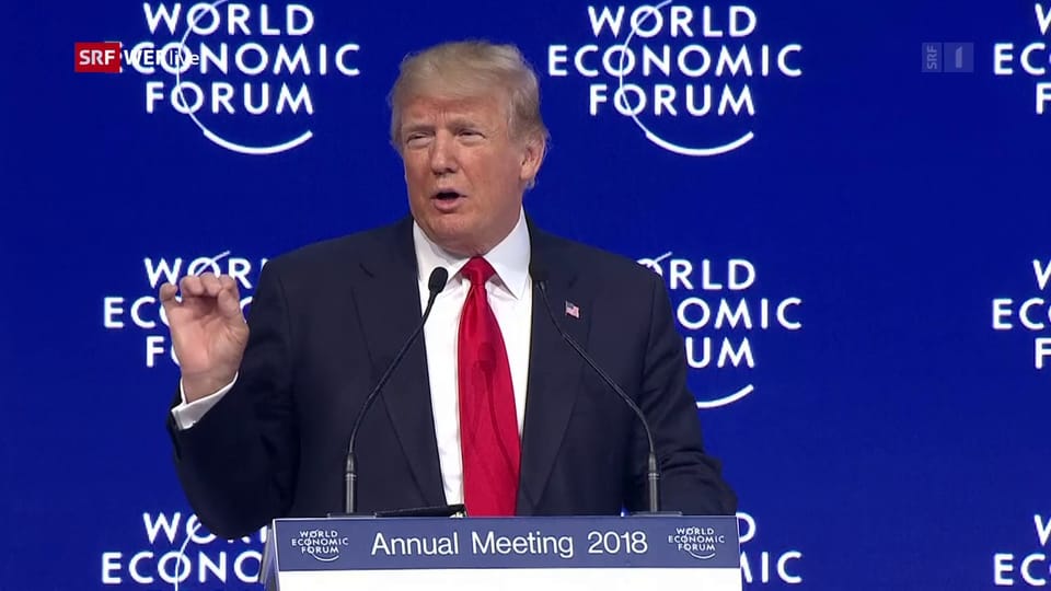 Trumps Auftritt zum Abschluss des WEF