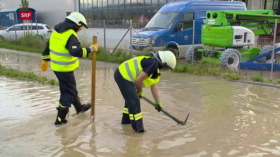 Überschwemmungen in Emmen (LU)