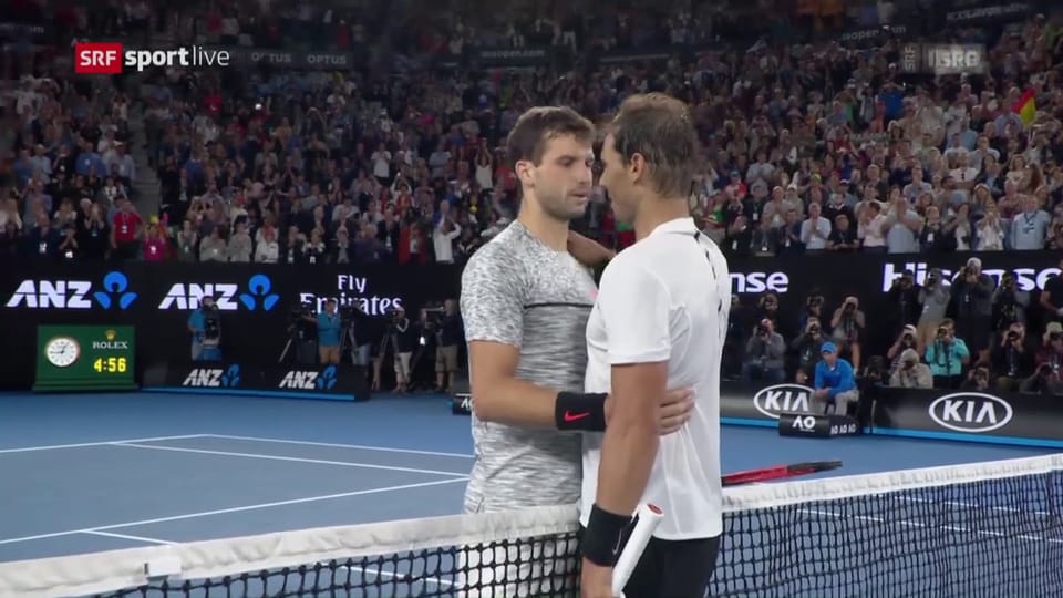 Die Live-Highlights bei Nadal - Dimitrov