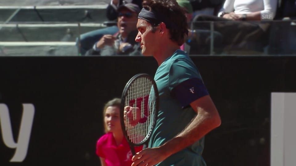Duell Federer - Chardy in Rom