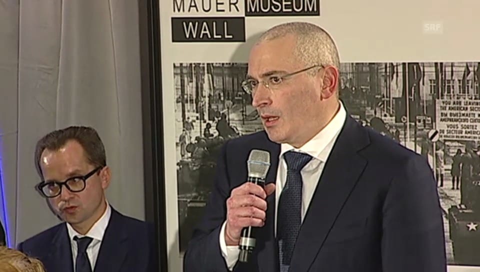 Chodorkowski bedankt sich bei Genscher und Merkel (englisch)