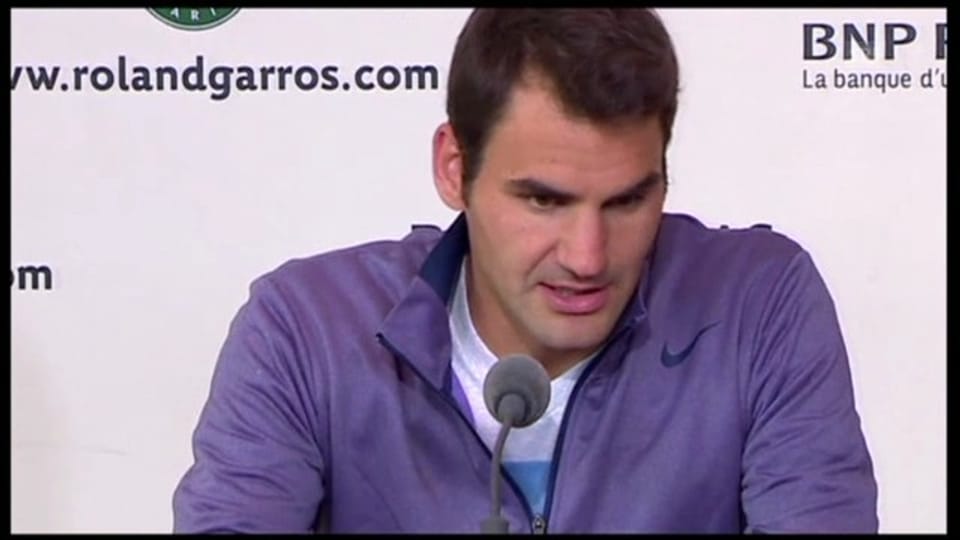 Tennis: Roger Federer nach seinem 1.-Runden-Spiel