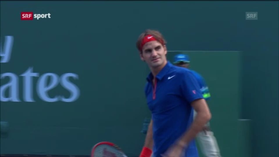 Federers Startsieg gegen Istomin in Indian Wells