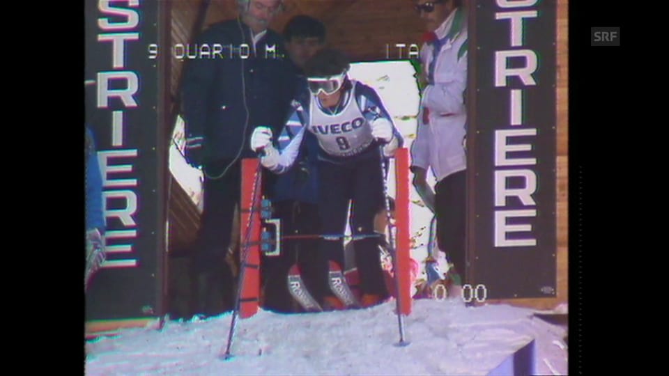 Der letzte Weltcup-Sieg von Quario in Sestrière 1983