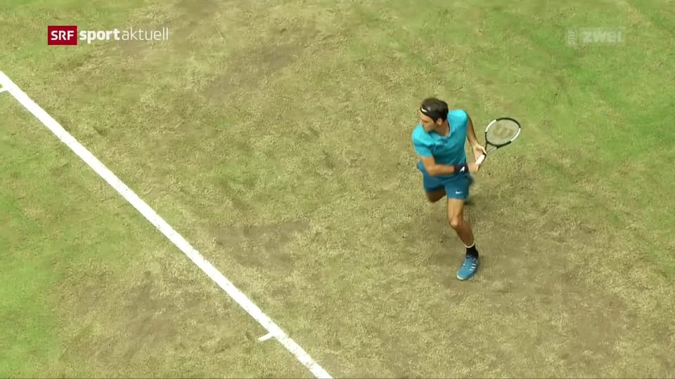 Roger Federer vor dem Turnier in Halle