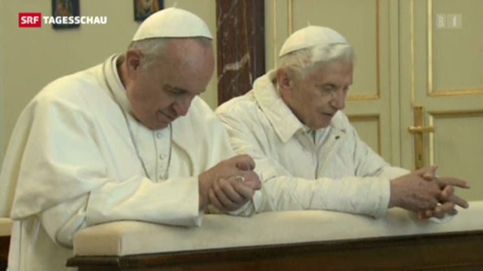 Papst Franziskus trifft Alt-Papst Ratzinger