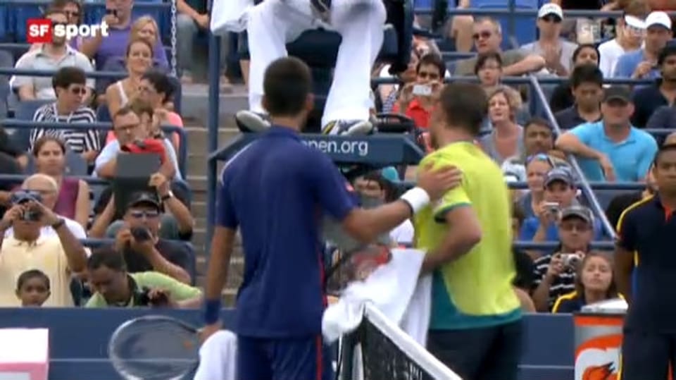 Rückblick: Wawrinka muss gegen Djokovic aufgeben (05.09.2012)