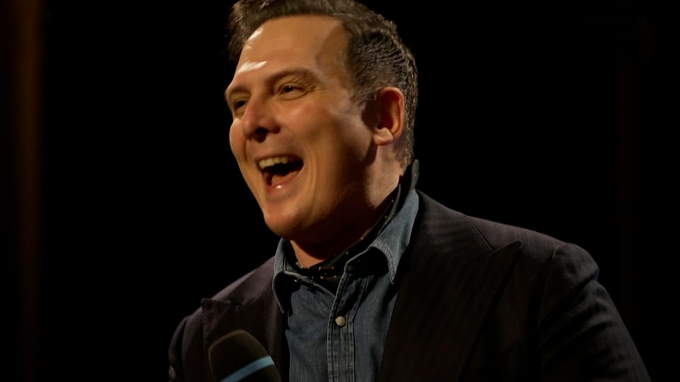 Javier Garcia am «SRF 3 Comedy-Zmorge» im Januar 2024