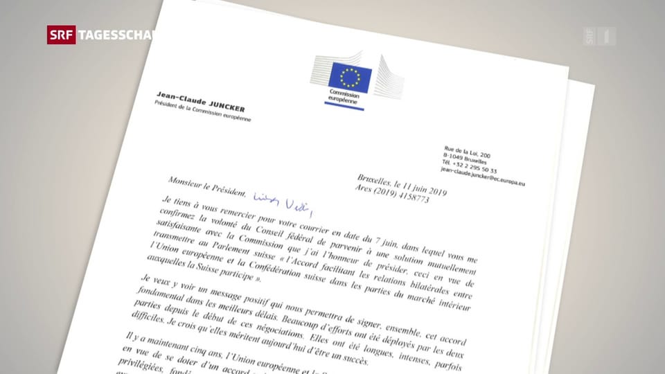 EU-Kommission antwortet auf den Brief des Bundesrates