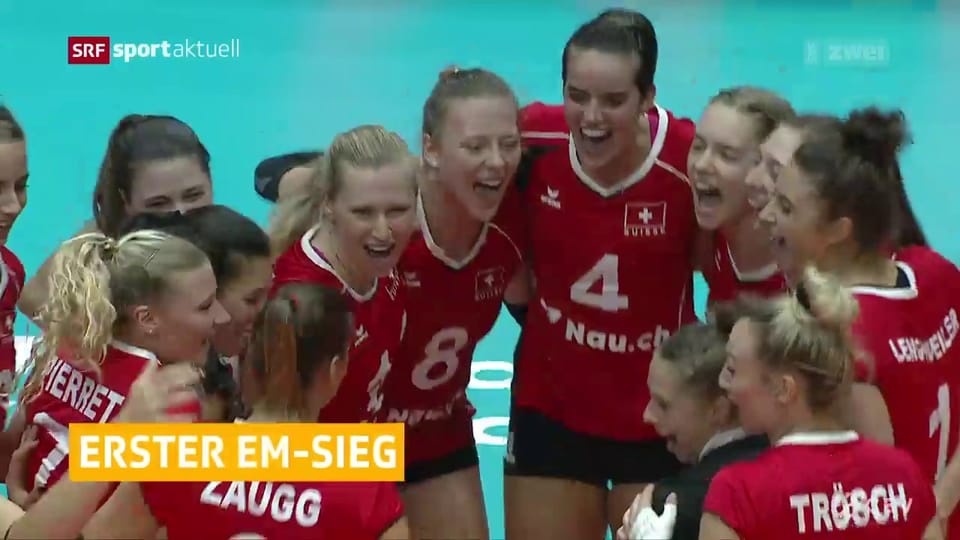 Die Schweiz feiert ersten Sieg an der Volleyball-EM
