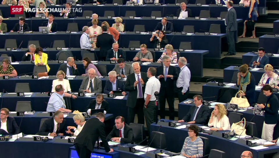Turbulente Debatte im EU-Parlament