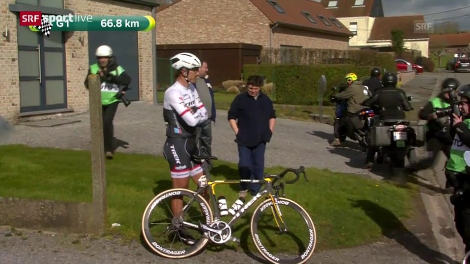 Cancellara kämpft in Belgien mit Widrigkeiten