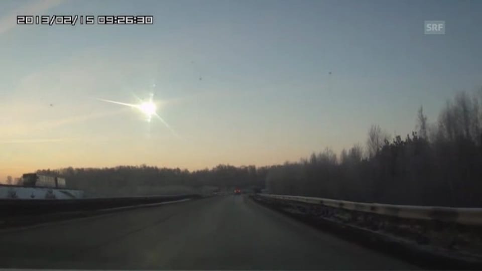 Der Meteorit schlug am 15. Februar 2013 ein.