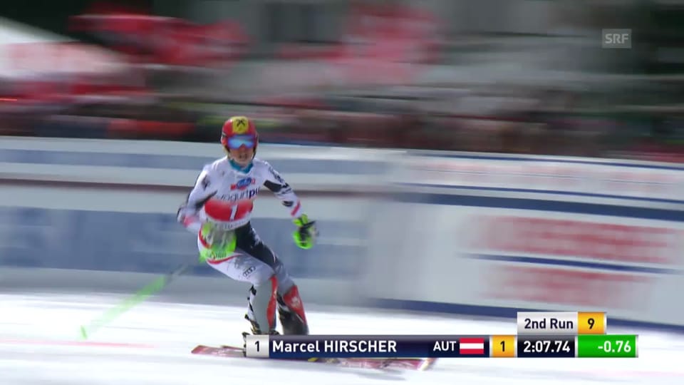 Slalom Lenzerheide: 2. Lauf Hirscher («sportlive», 16.03.2014)