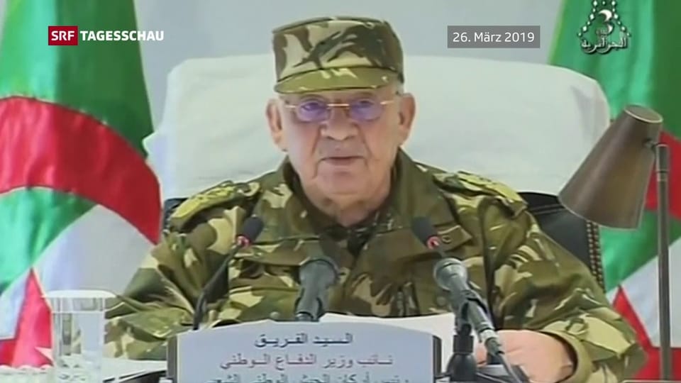 Beisetzung des ehemaligen Armeechefs in Algerien