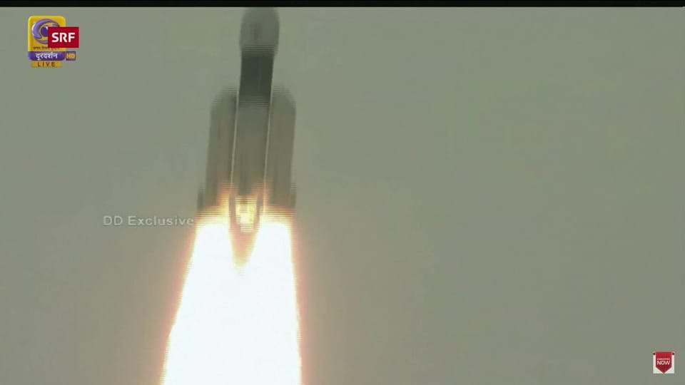 Ziel Mond: Start der indischen Rakete