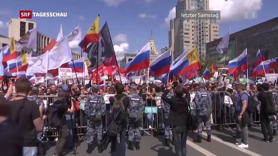 Moskau: Demonstranten fordern freie Kommunalwahlen