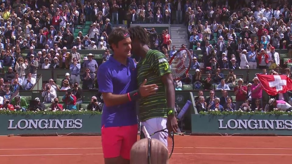 Federer - Monfils: Die Live-Highlights