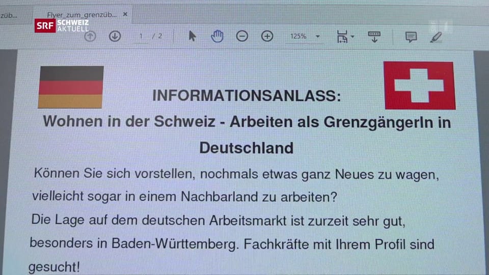 Basel will Schweizer Arbeitslose nach Deutschland schicken 